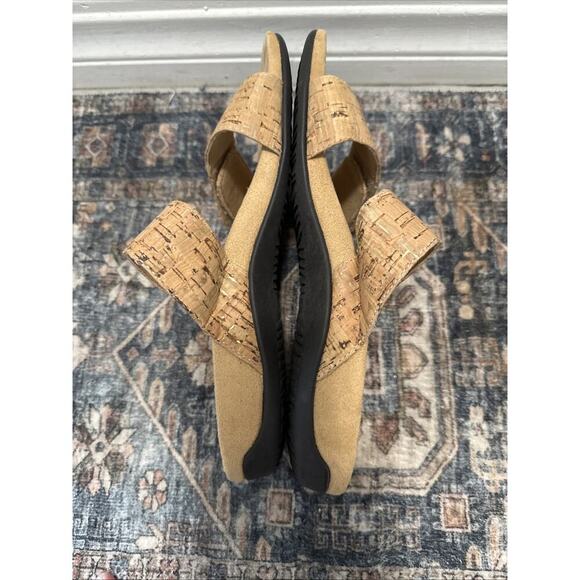 Vionic Womens Natoma Platform Wedge Sandals Brown Leather Buckle Strap Slip On 8 - Picture 6 of 7